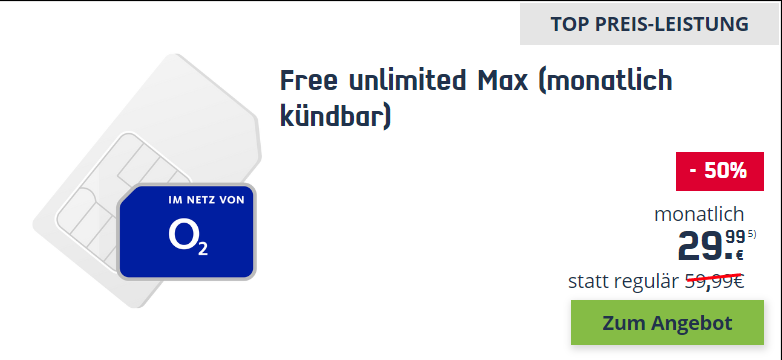 o2 Free unlimited max