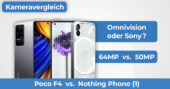 Poco F4 vs Nothing Phone 1 Kameravergleich Banner