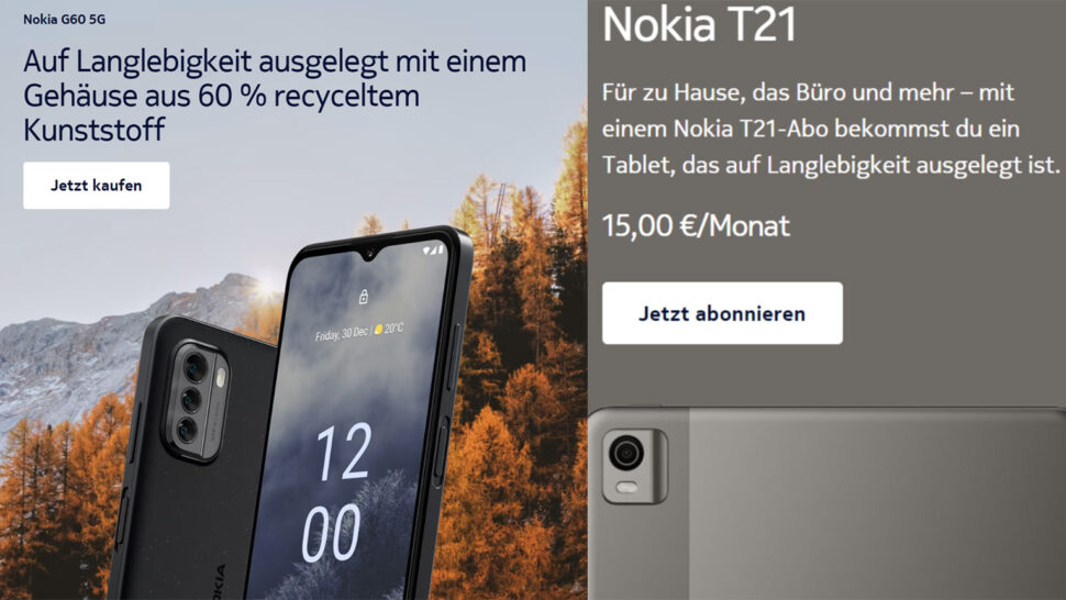 Nokia T21 vorgestellt Umwelt 1