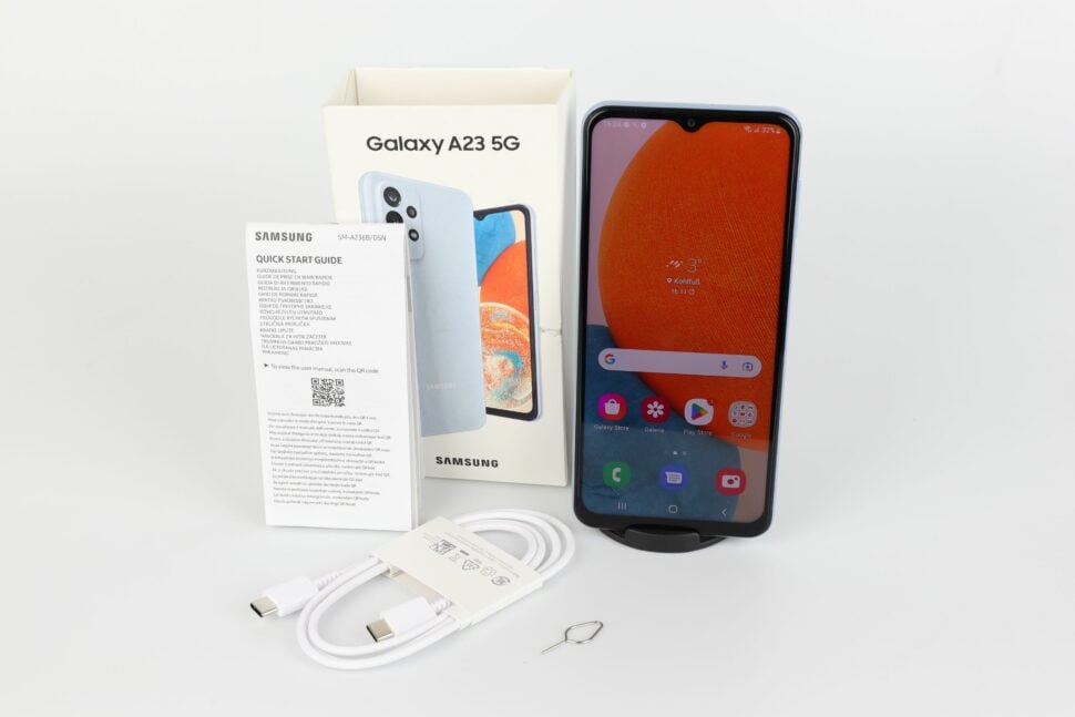 Samsung Galaxy A23 5G Test Lieferumfang