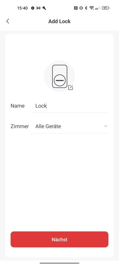 SwitchBot Lock App einrichten 3