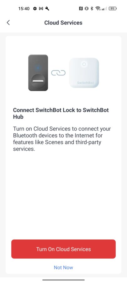 SwitchBot Lock App einrichten 4