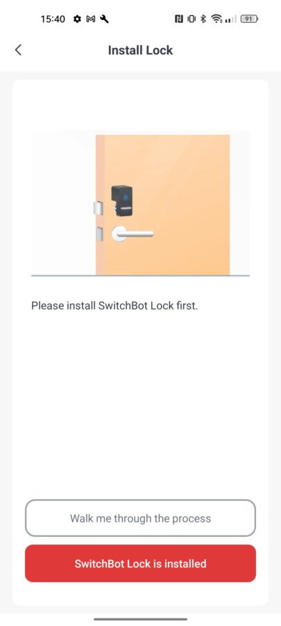 SwitchBot Lock App einrichten 5