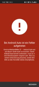 Android Auto funktioniert nicht