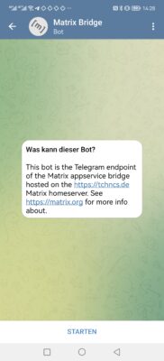Matrix Telegram Relaybot finden 2