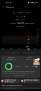 Huawei Watch D Test Screenshots App Gesundheits Funktionen 2