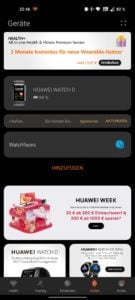 Huawei Watch D Test Screenshots App Uebersicht 1