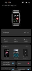 Huawei Watch D Test Screenshots App Uebersicht 2