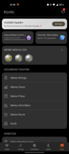 Huawei Watch D Test Screenshots App Uebersicht 6