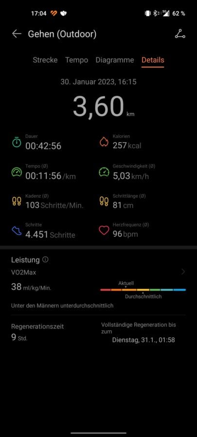 Huawei Watch D Test Screenshots GPS 1