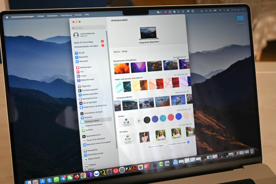 Macbook pro 2021 16 zoll macos settings 1