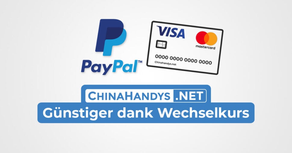 PayPal Kreditkarte Wechselkurs Banner