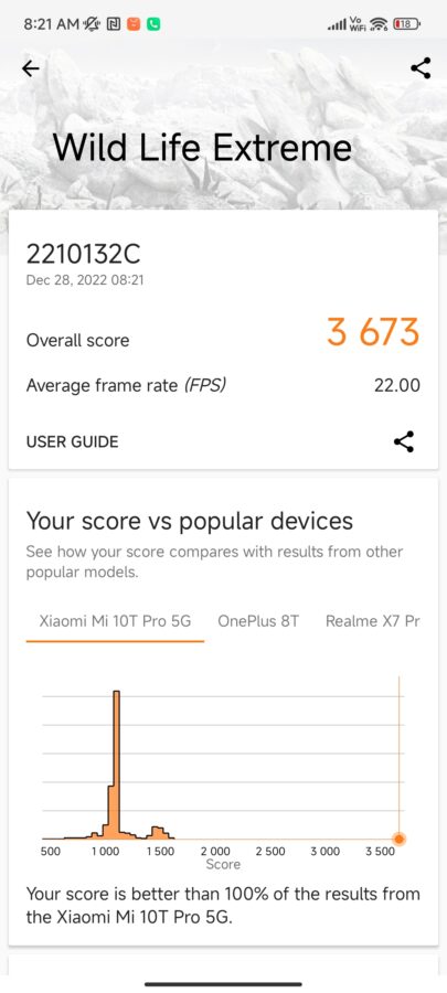 Xiaomi 13 Pro benchmarks Test 3
