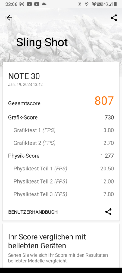 Cubote Note 30 Test Benchmarks System 10