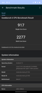 Motorola Moto G73 Test Benchmark 6