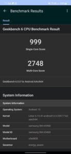 Samsung A54 Test Screenshot Benchmark 1
