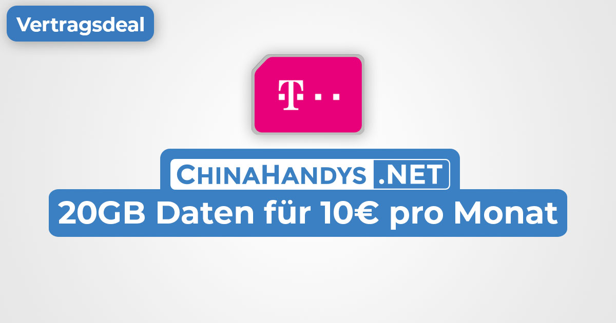 Telekom 20GB Maerz 2023 Vertrag Deal Banner