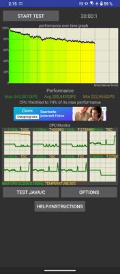 ASUS ROG Phone 7 Ultimate Test Screenshot CPU Throtteling