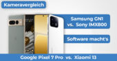 Google Pixel 7 Pro vs Xiaomi 13 Kameravergleich Banner
