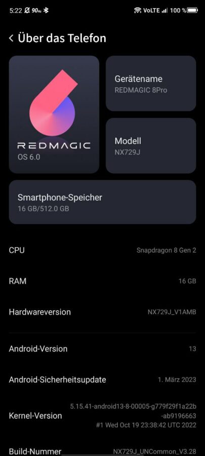 Nubia RedMagic 8 Pro App 26