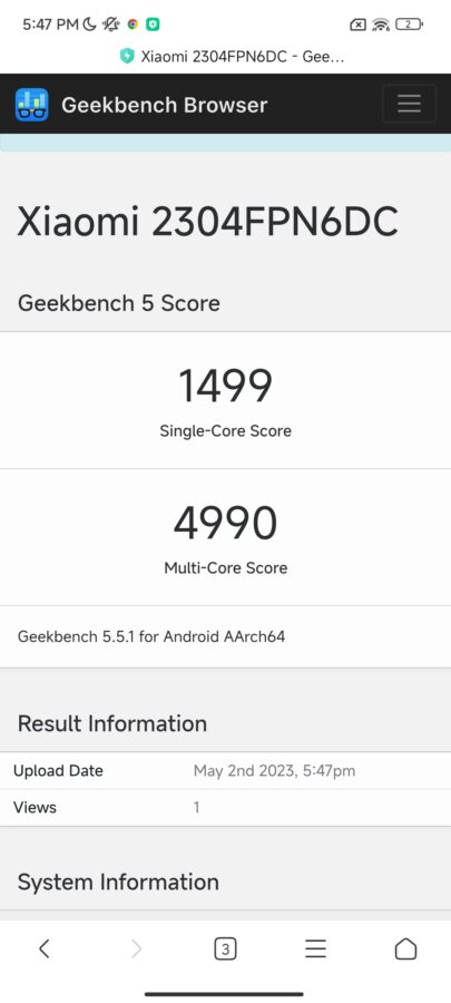 Benchmarks Xiaomi 13 Ultra Test 4