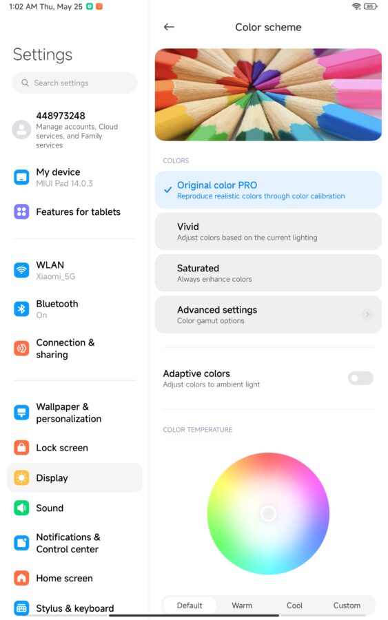 Xiaomi Pad 6 Pro Display 3