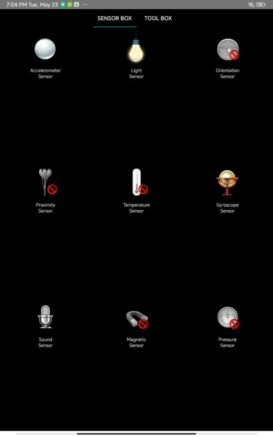 Xiaomi Pad 6 Pro sensoren
