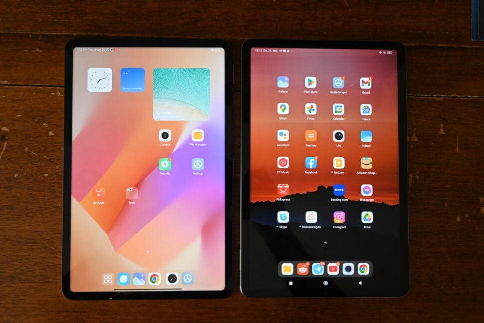 Xiaomi Pad 6 Pro (rechts) und Xiaomi Pad 5 (links)