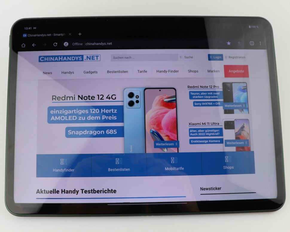 OnePlus Pad Test Fotos Display 2