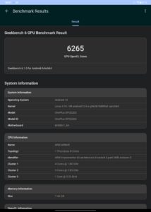 OnePlus Pad Test Screenshot Benchmark 5