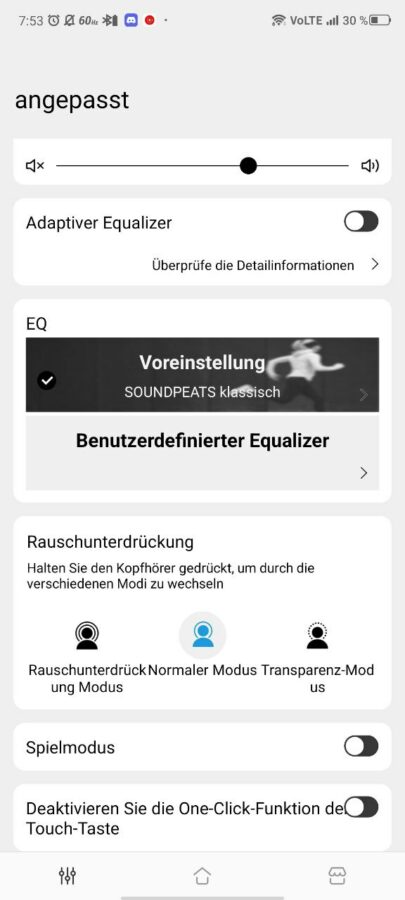 SoundPeats Capsule3 Pro Test App 2