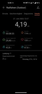 Huawei Watch 4 Pro Test Sporttracking Fahrrad 2
