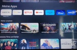 Xiaomi TV Box Startbildschirm