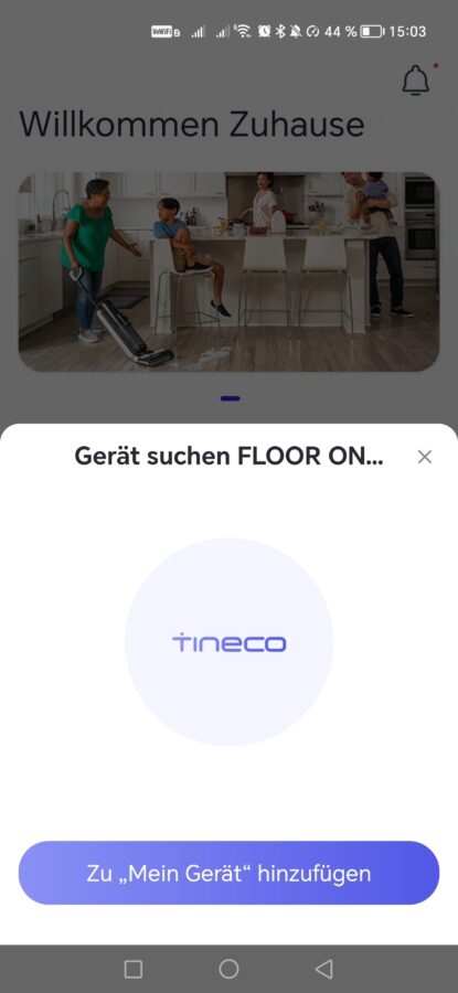 Tineco Floor One S7 Pro App Test 2