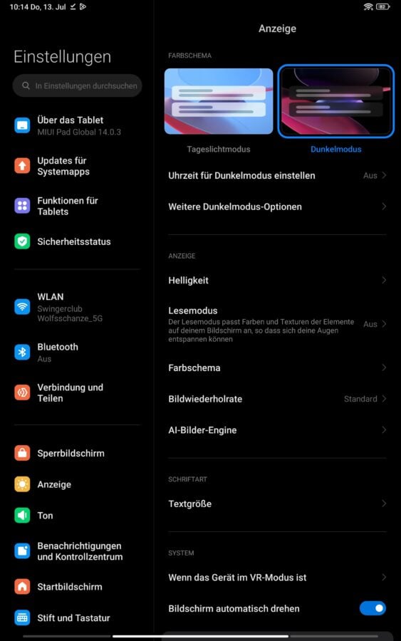 Xiaomi Pad 6 miui display settings5