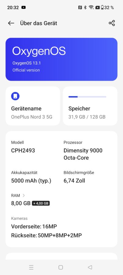 OnePlus Nord 3  OxygenOS 4
