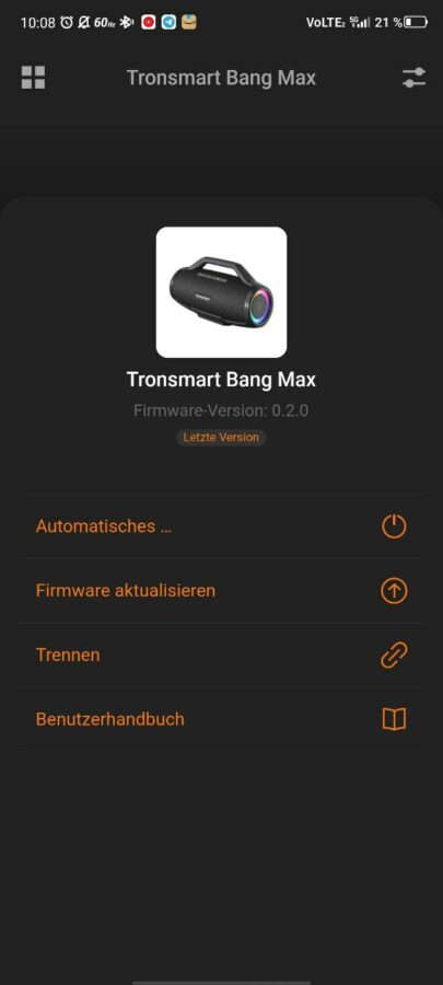 Tronsmart Bang Max Test App 4