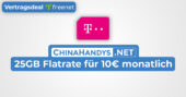 Freenet Telekom 20GB 10e August 2023 Vertrag Deal Banner