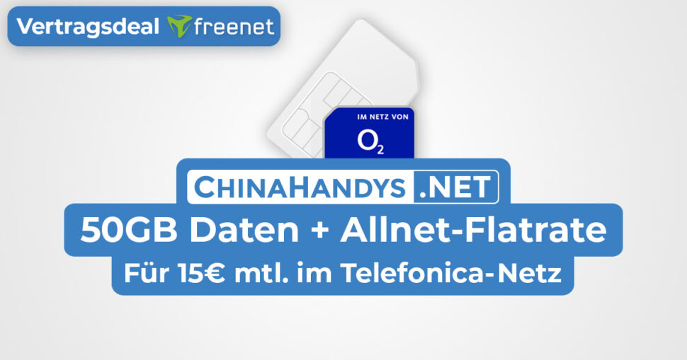 Freenet Telefonica 50GB September 2023 Vertrag Deal Beitragsbild