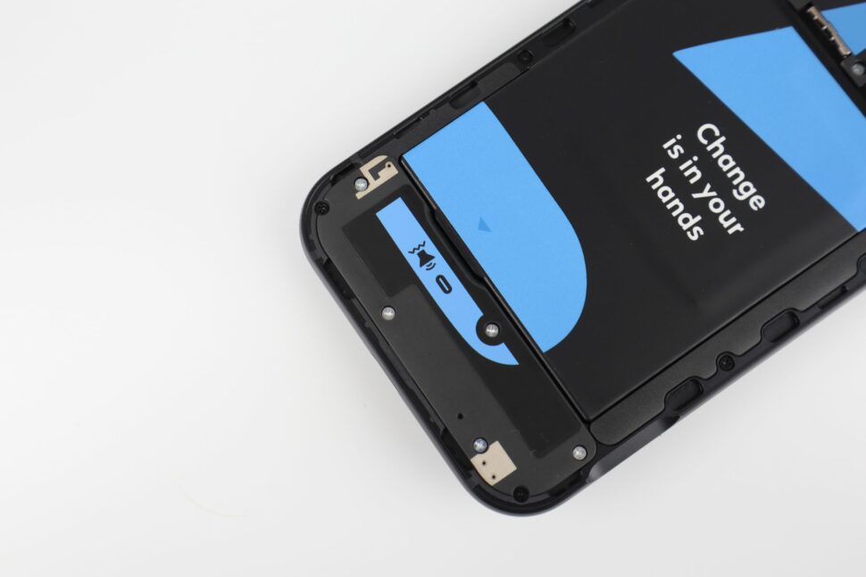 Fairphone 5 Rueckseite Reparatur nachhaltig wechselbare Akku 7