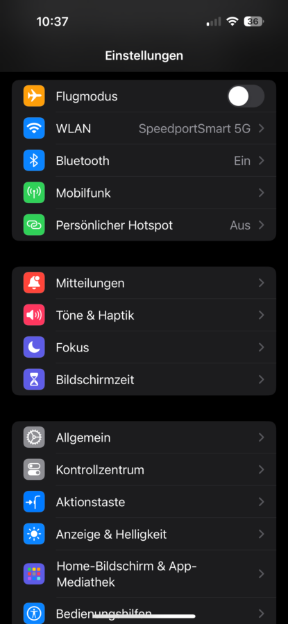iPhone 15 Pro Test Screenshot System 4