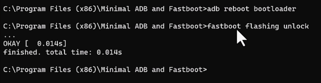 adb fastboot pixel unlock