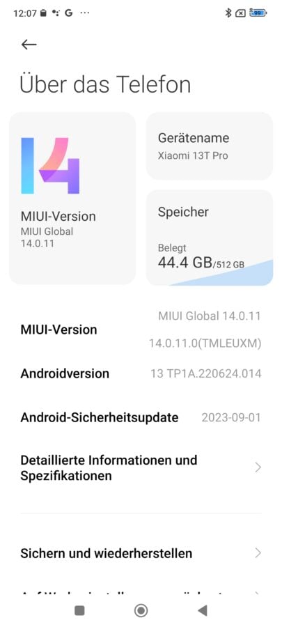 Xiaomi 13T Pro MIUI 14 Android 13 4