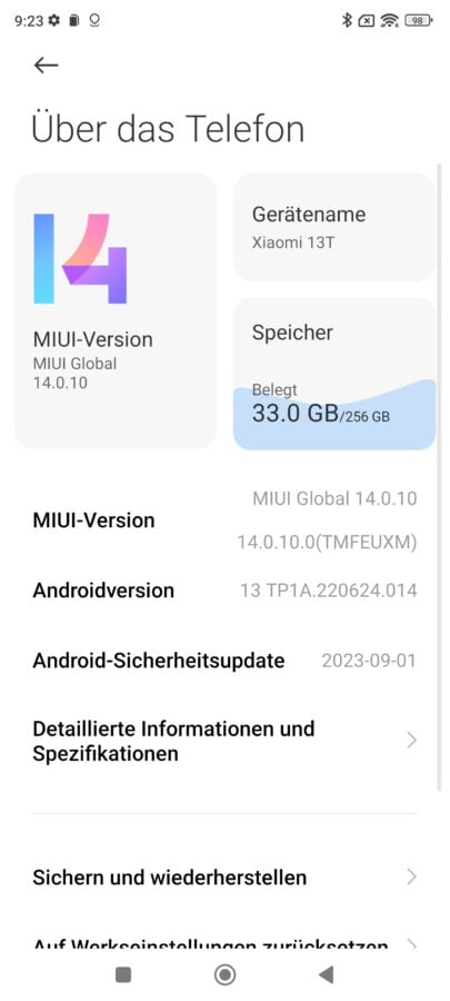Xiaomi 13t androi13 miui14 2