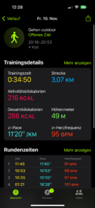 Amazfit Active Test Screenshot GPS Vergleich 3