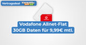 Klarmobil Vodafone 30GB November 2023 Vertrag Deal Banner