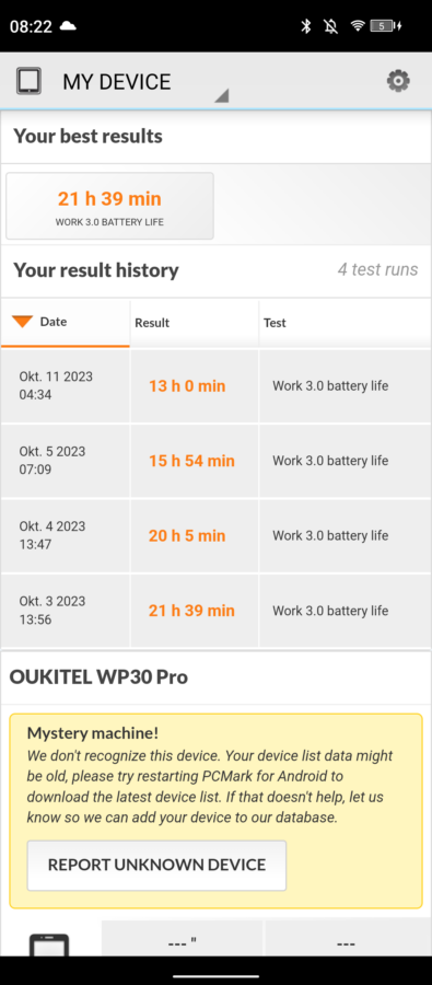 Oukitel WP30 Pro 3D Mark 27