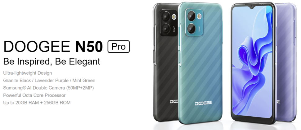 Doogee N50 Pro vorgestellt Head