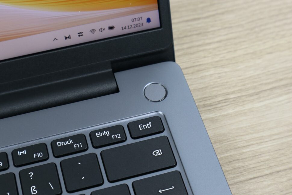 Huawei MateBook D14 Tastatur Beschriftung 2