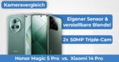 Honor Magic 5 Pro vs Xiaomi 14 Pro Kameravergleich Banner